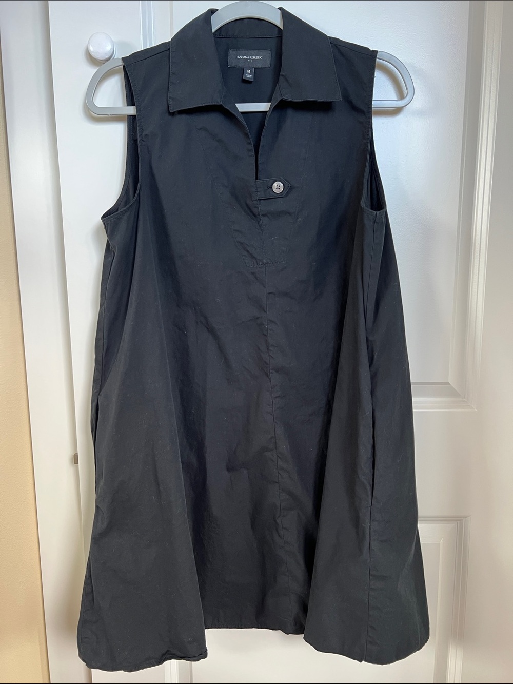 Black Cotton Dress Banana Republic M